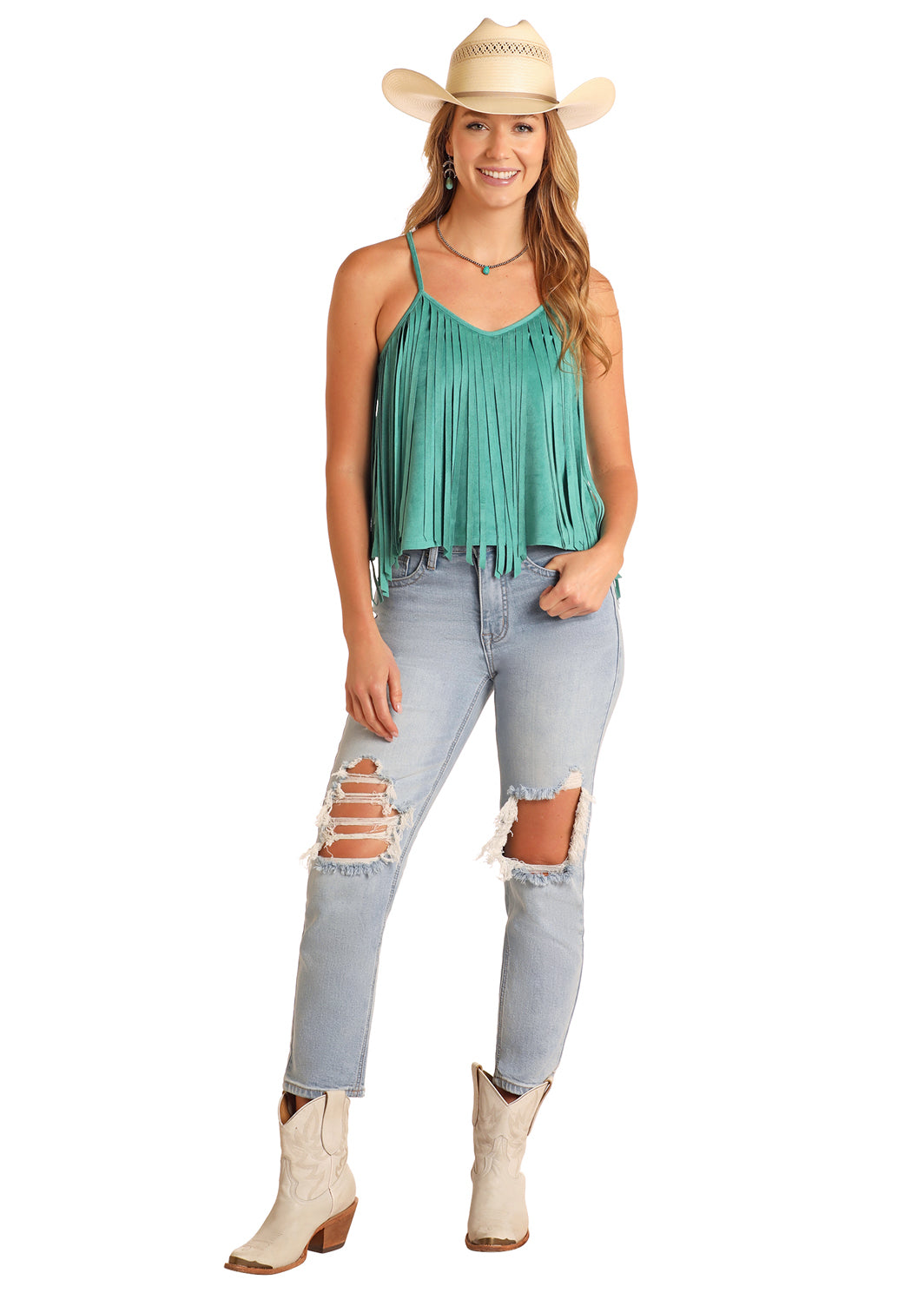 Anna Micro Suede Tank
