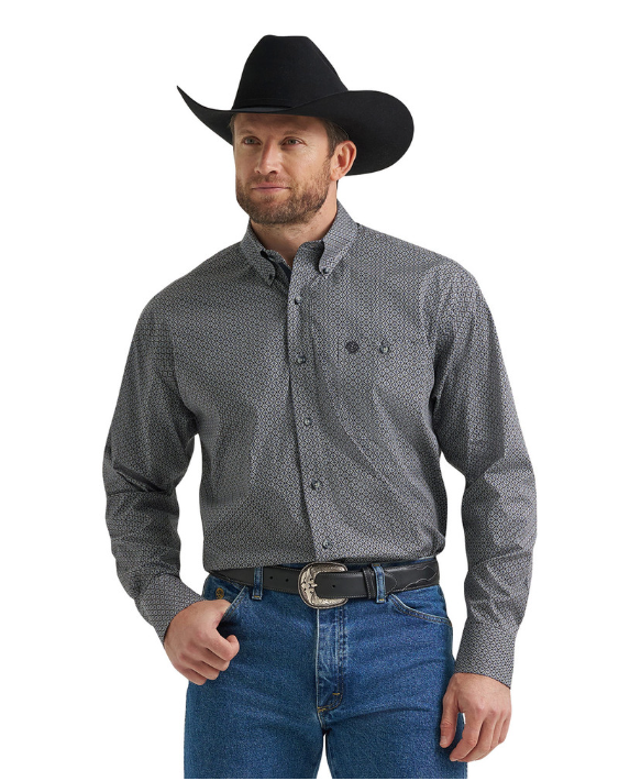 Rick Wrangler George Strait Long Sleeve Button Down