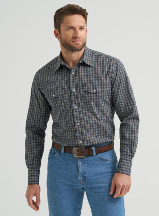 Pete Plaid Wrangler Pearl Snap