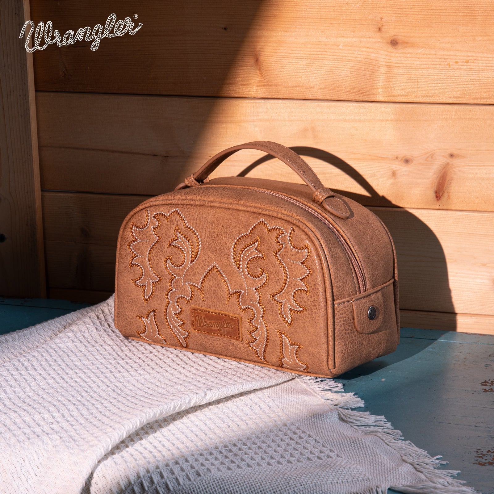Wrangler Khaki Travel Pouch