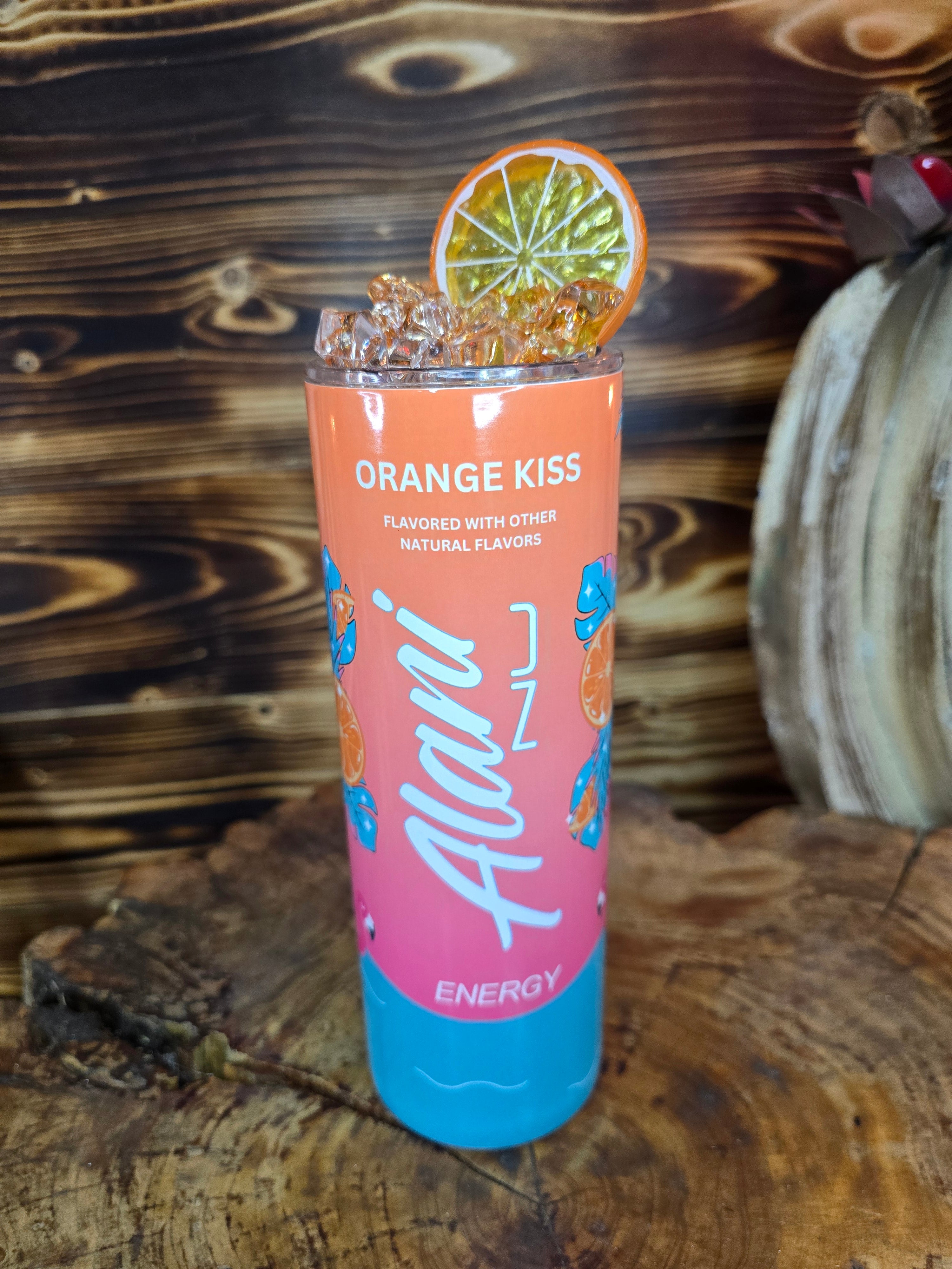 Orange Kiss Alani Ice Topper Tumbler
