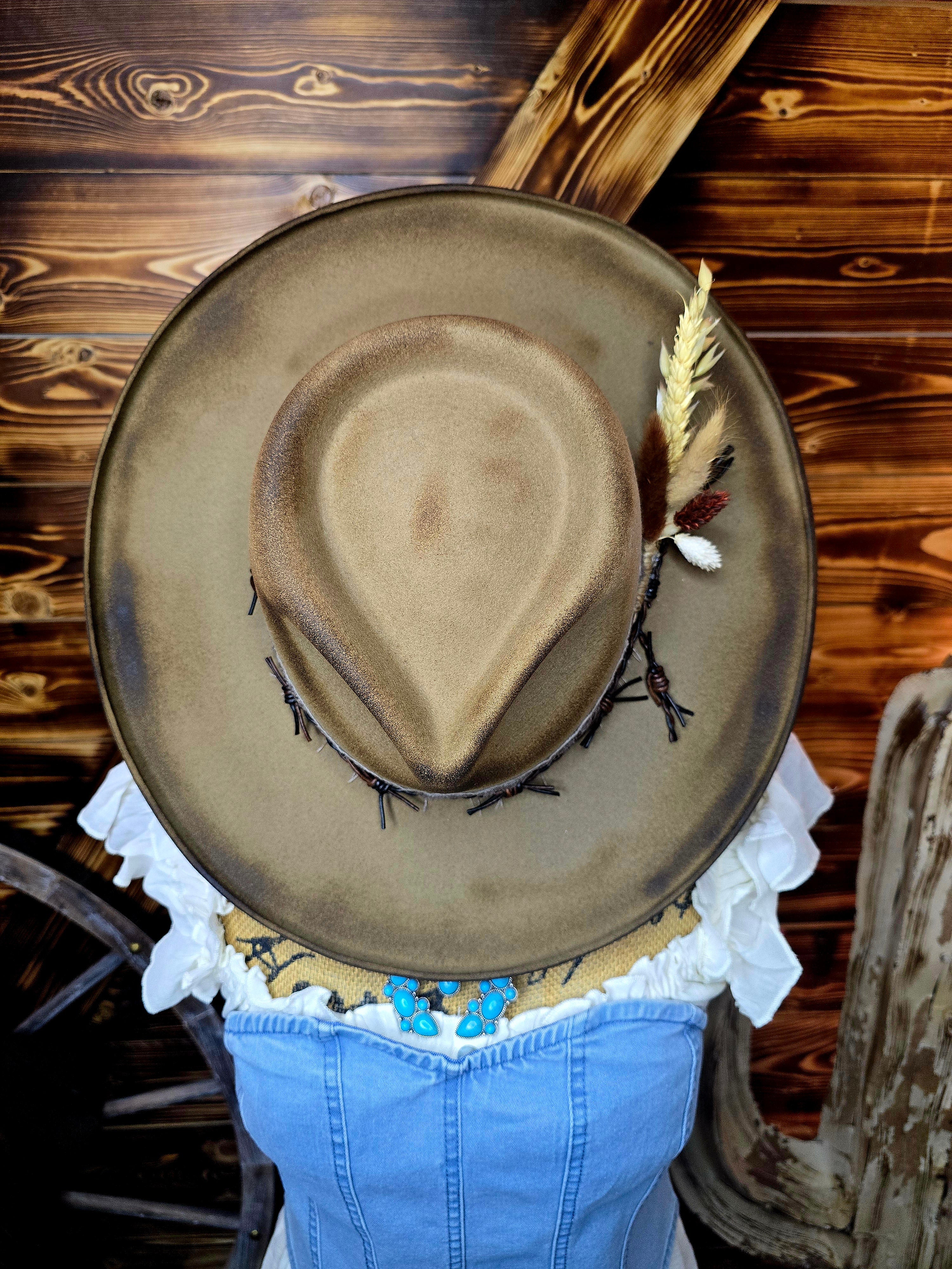 Shes Trouble Pencil Brim Fedora Size Large