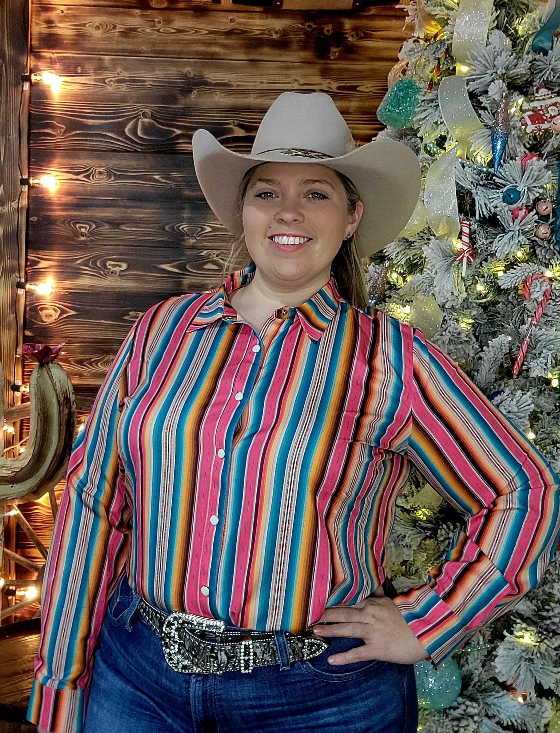 Feel The Sunset Button Up