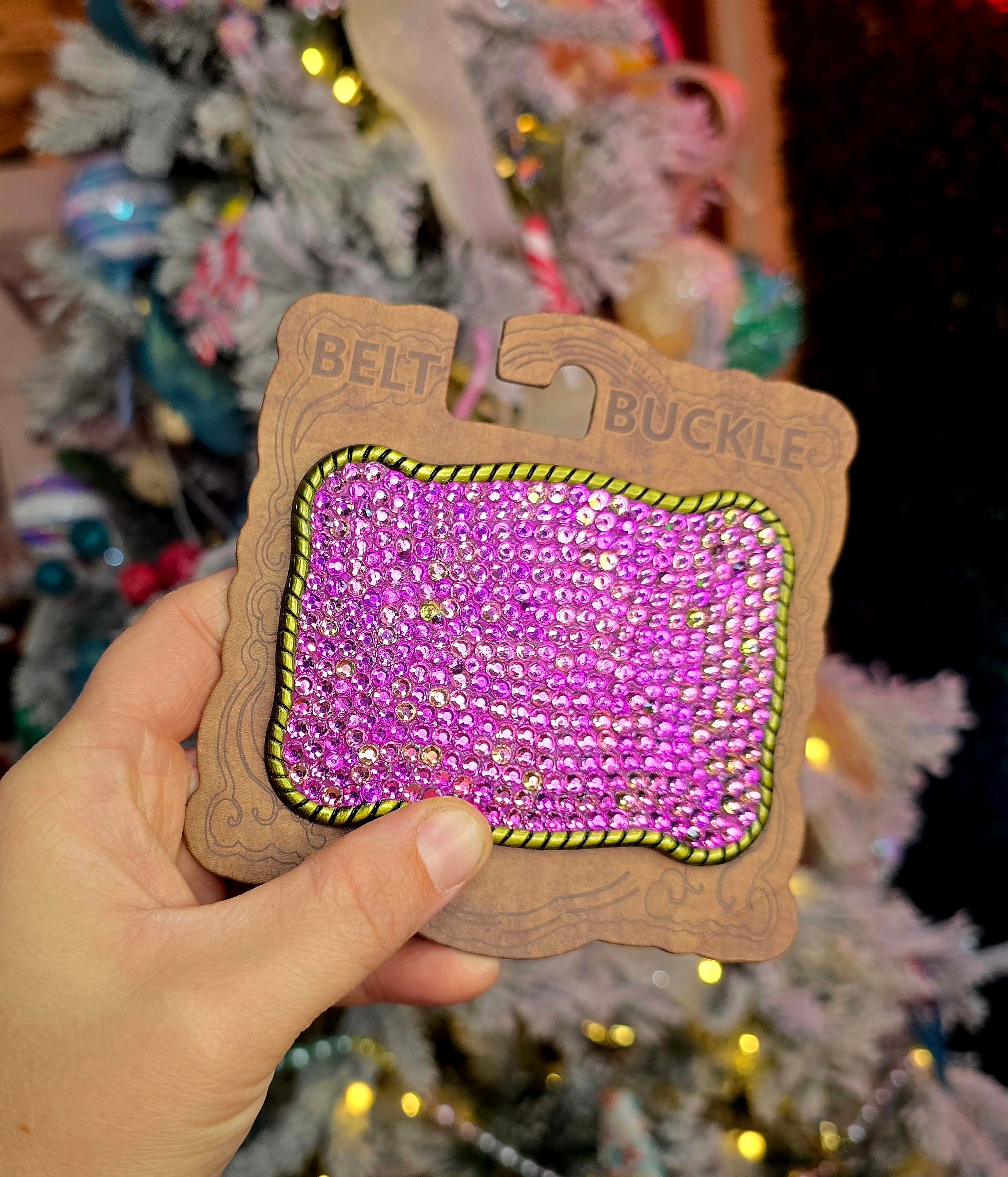 Rose Champaign Belt Buckle