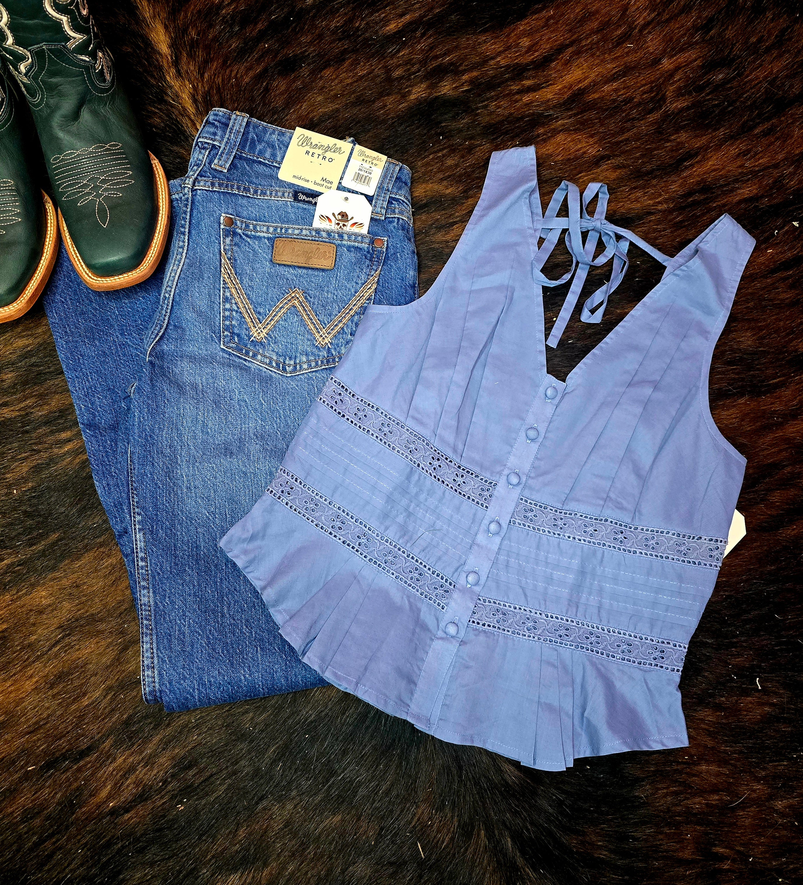 Macy Top in Blue