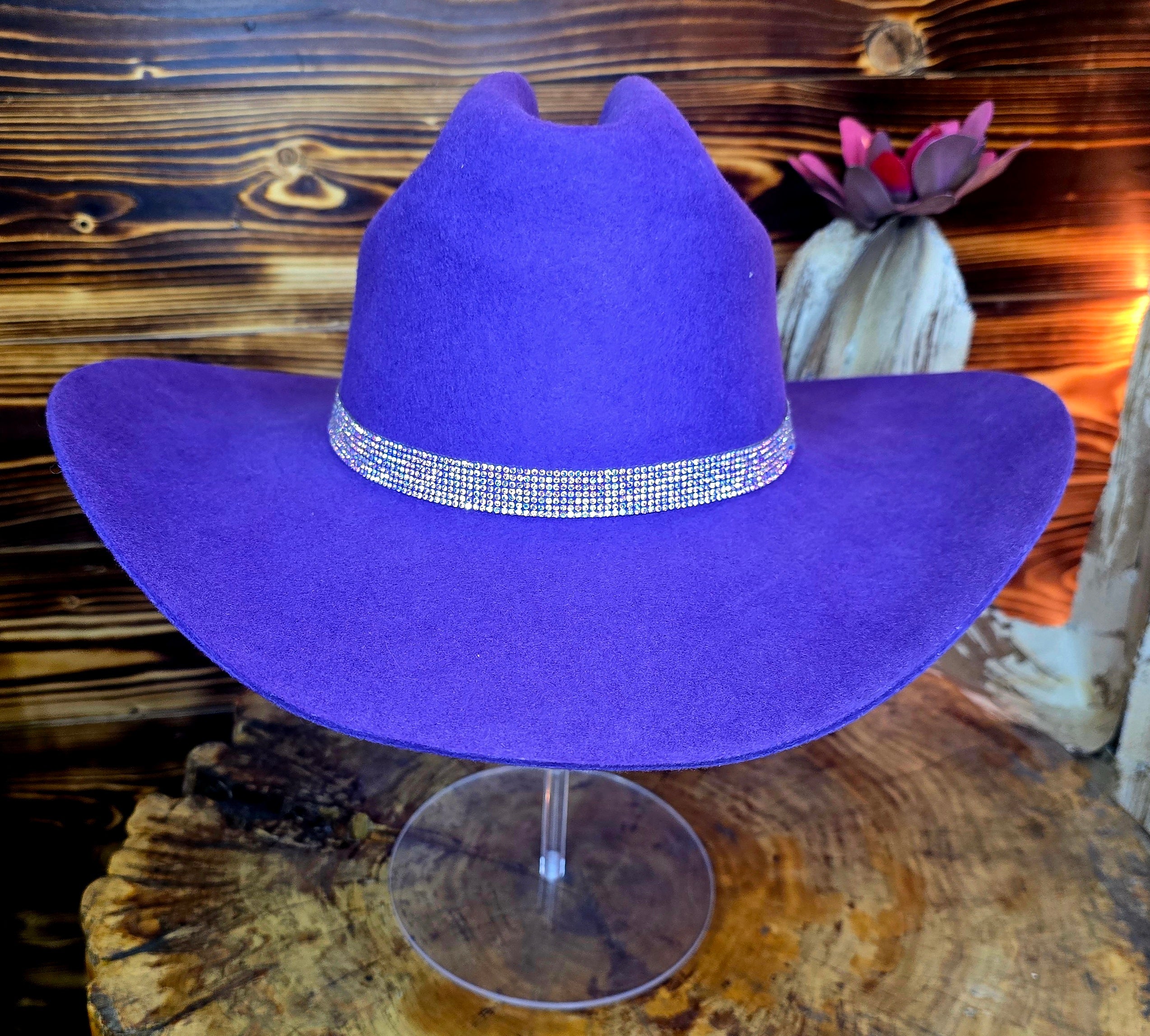 Purple Cattleman M with Blingy Band