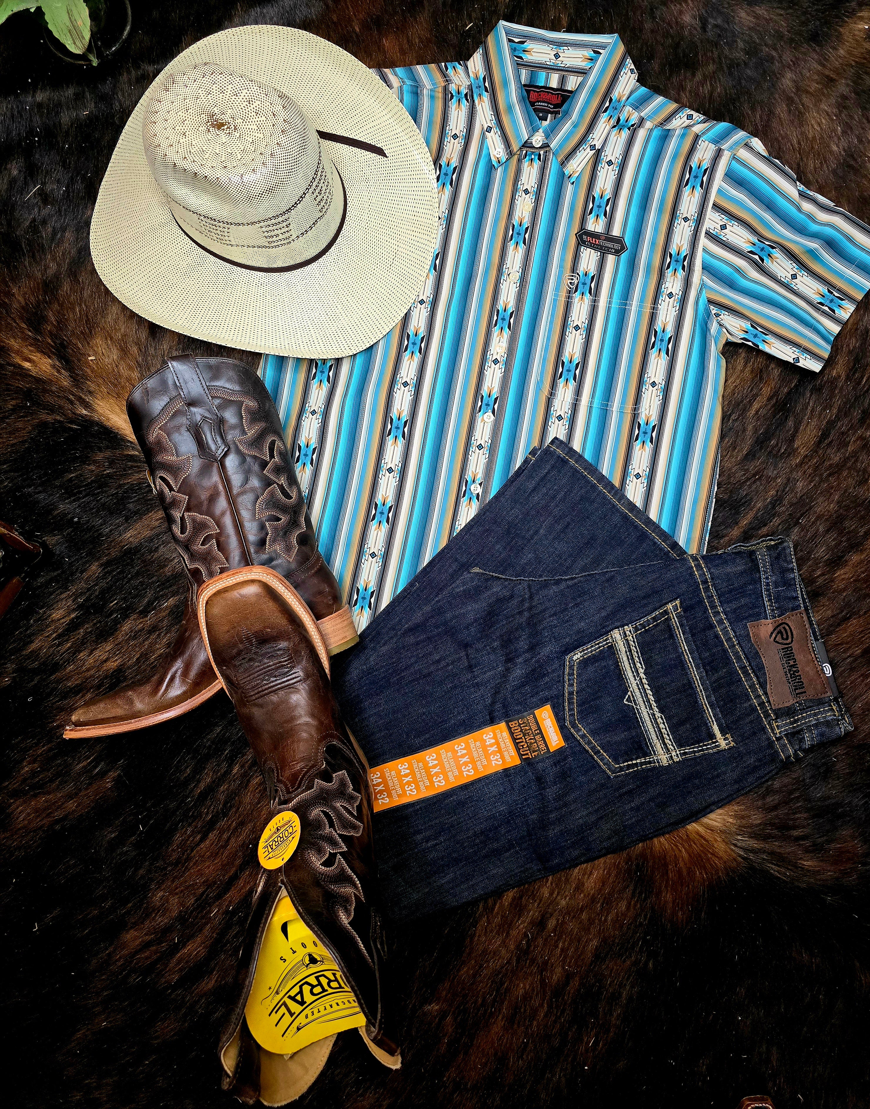 Zack Aztec Stripe Print