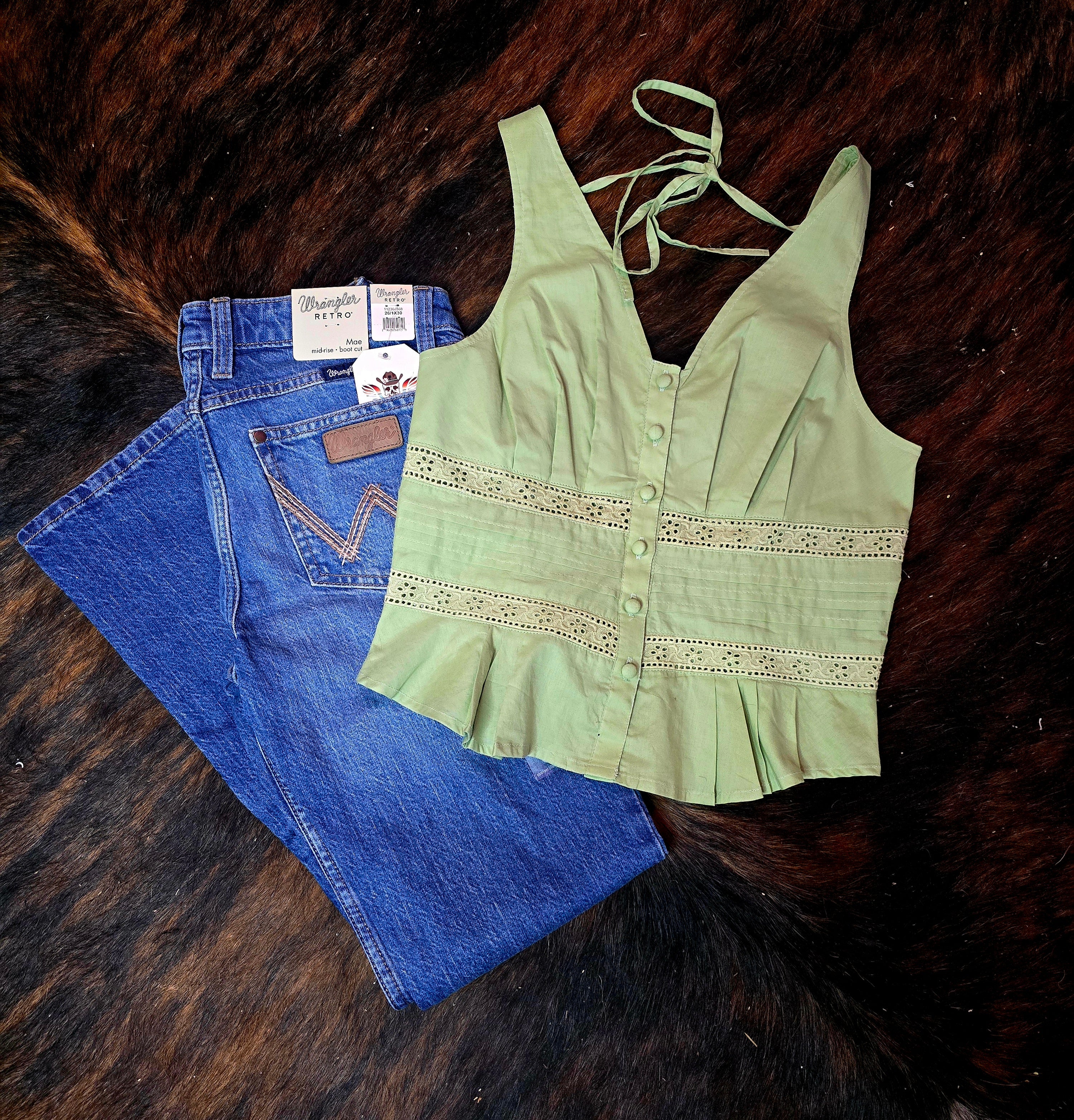 Macy Top in Sage