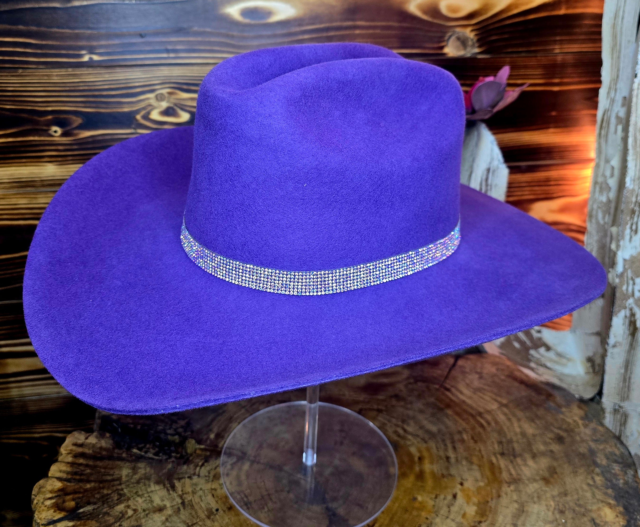 Purple Cattleman M with Blingy Band