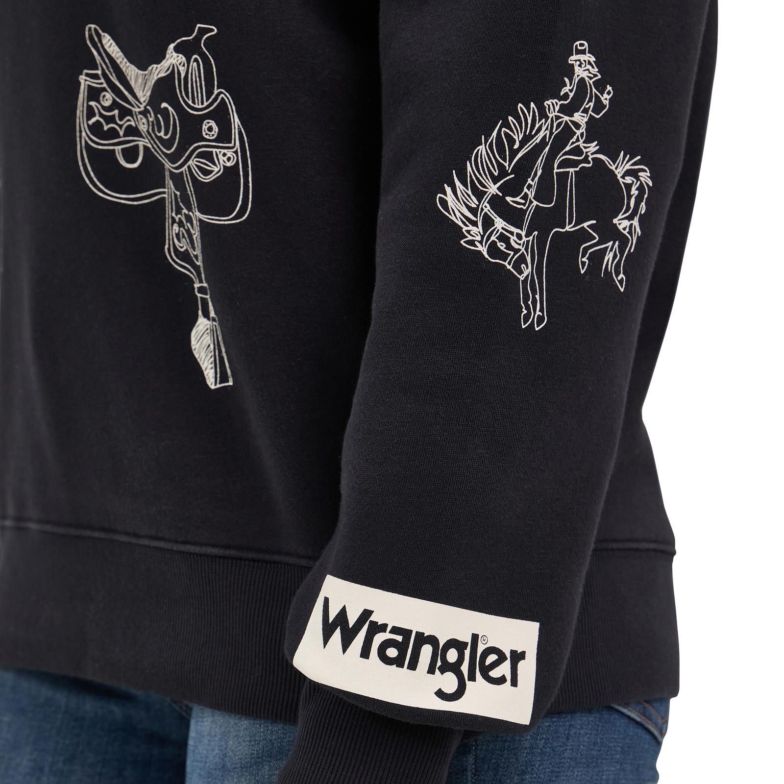 Sarah Wrangler Western Print Sweatshirt